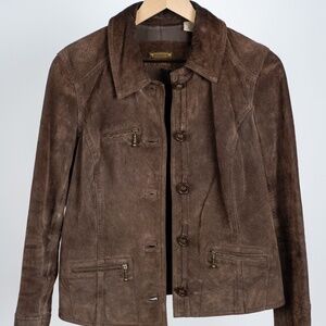 I.E. Relaxed Brown Leather Jacket